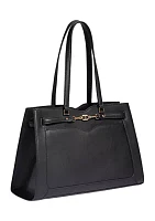 Loraine Leather Box Tote Bag