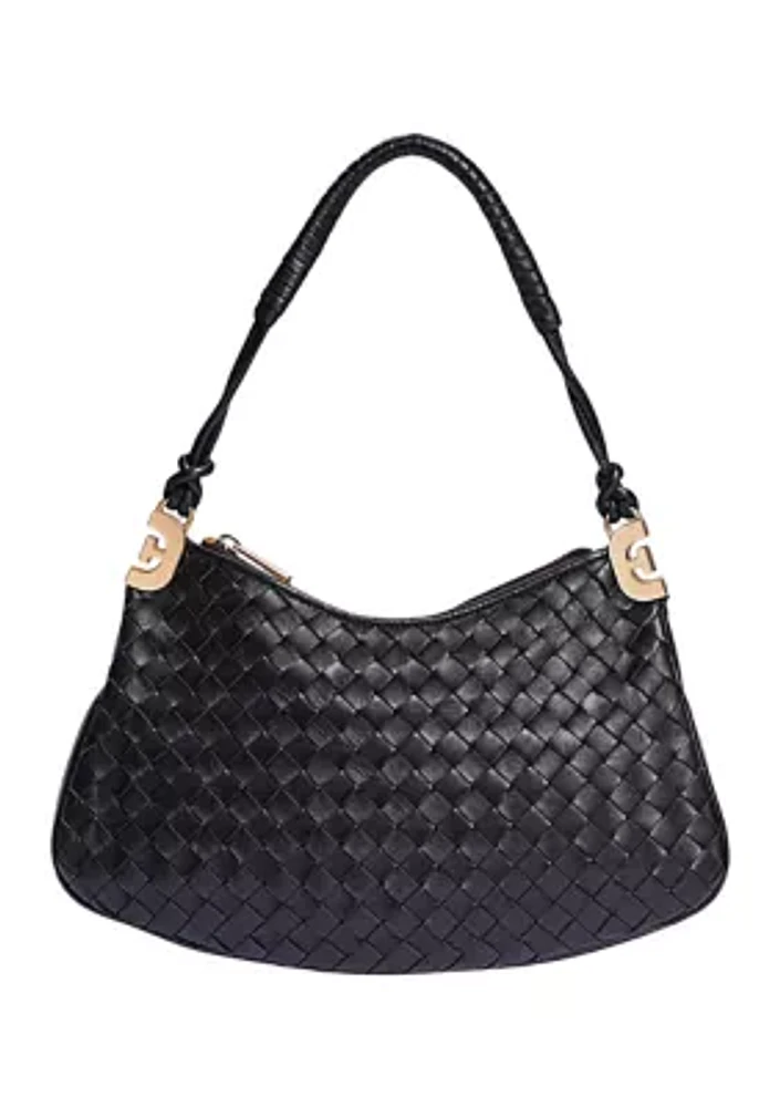 Christy Woven Shoulder Bag