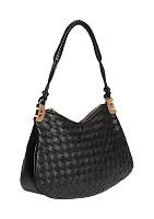 Christy Woven Shoulder Bag