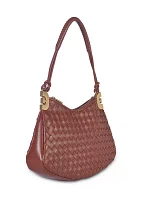 Christy Woven Shoulder Bag