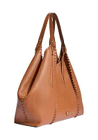 Sylvia Whipstitch Expendable Leather Tobo Bag