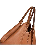 Sylvia Whipstitch Expendable Leather Tobo Bag