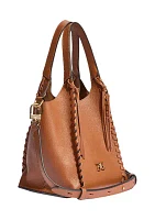 Sylvia Whipstitch Pebbled Leather Crossbody Bag