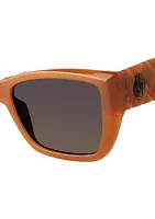 Kensington Rectangular Frame Sunglasses