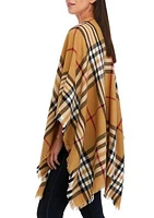 Women's Exploded Plaid Ruana Wrap