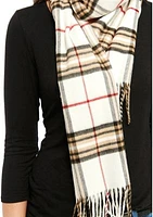 Fraas Plaid Cashmink Scarf