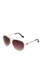 Metal Aviator Sunglasses