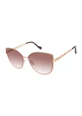 Jessica Simpson Cat Eye Golden Sunglasses