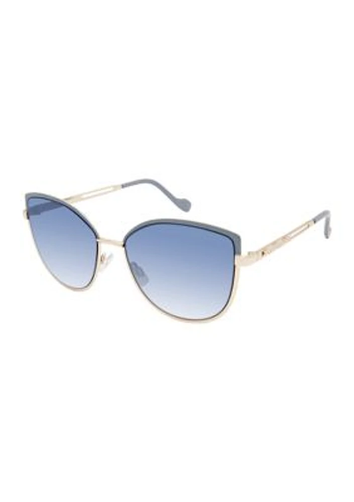 Cat Eye Golden Sunglasses