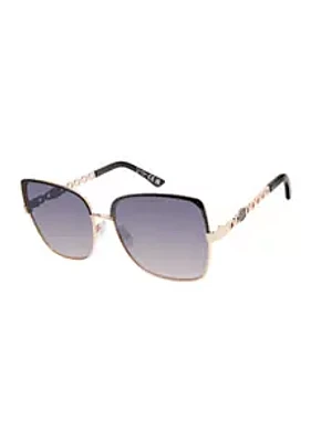 Jessica Simpson Metal Square Sunglasses