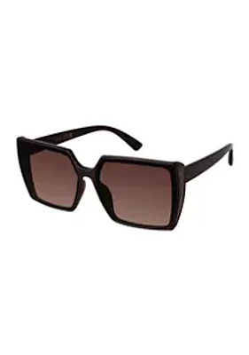 Jessica Simpson Square Glitter Sunglasses