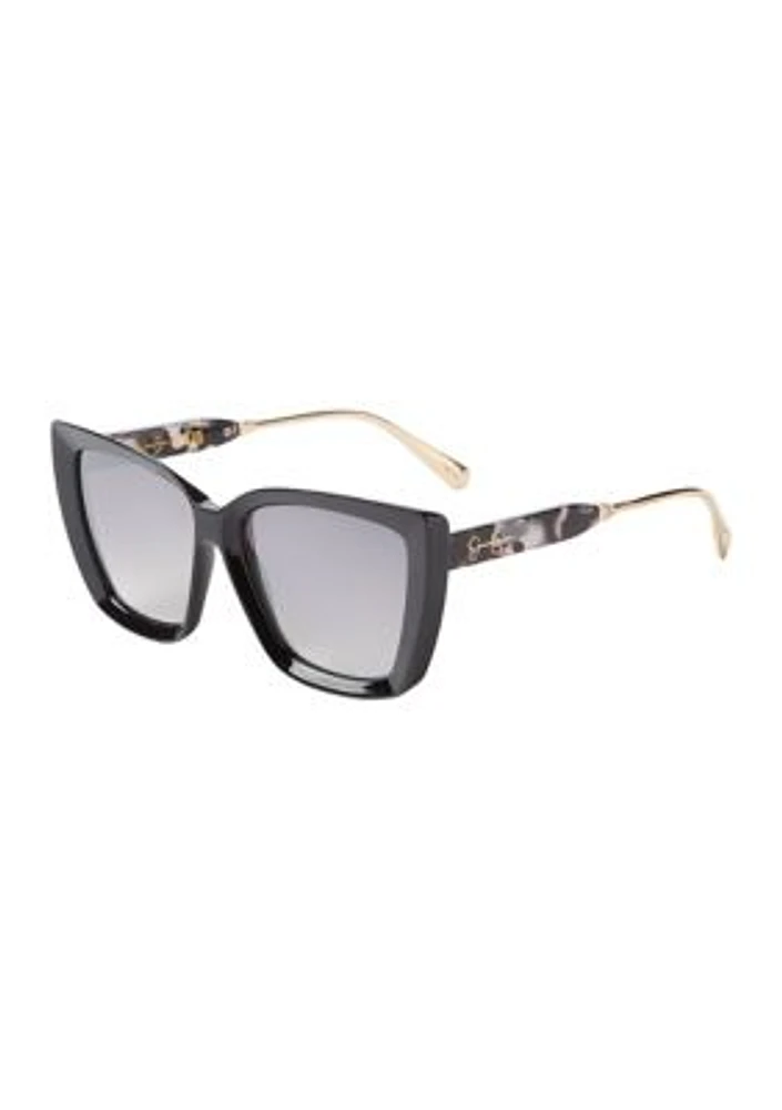 Plastic Metal Cat Eye Sunglasses