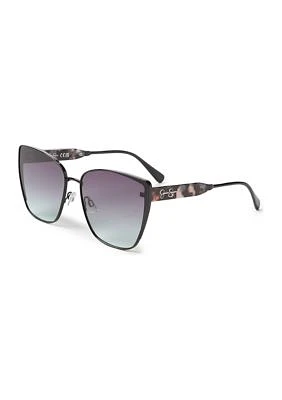 Metal Vented Cat Eye Sunglasses