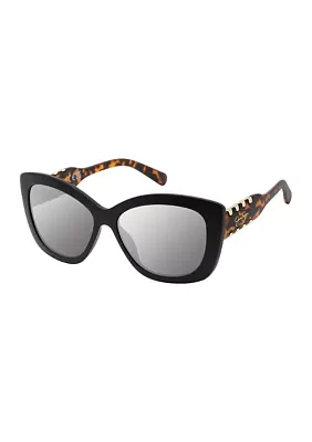 Cat Eye Whipstitch Sunglasses 