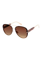 Rimless Aviator Sunglasses