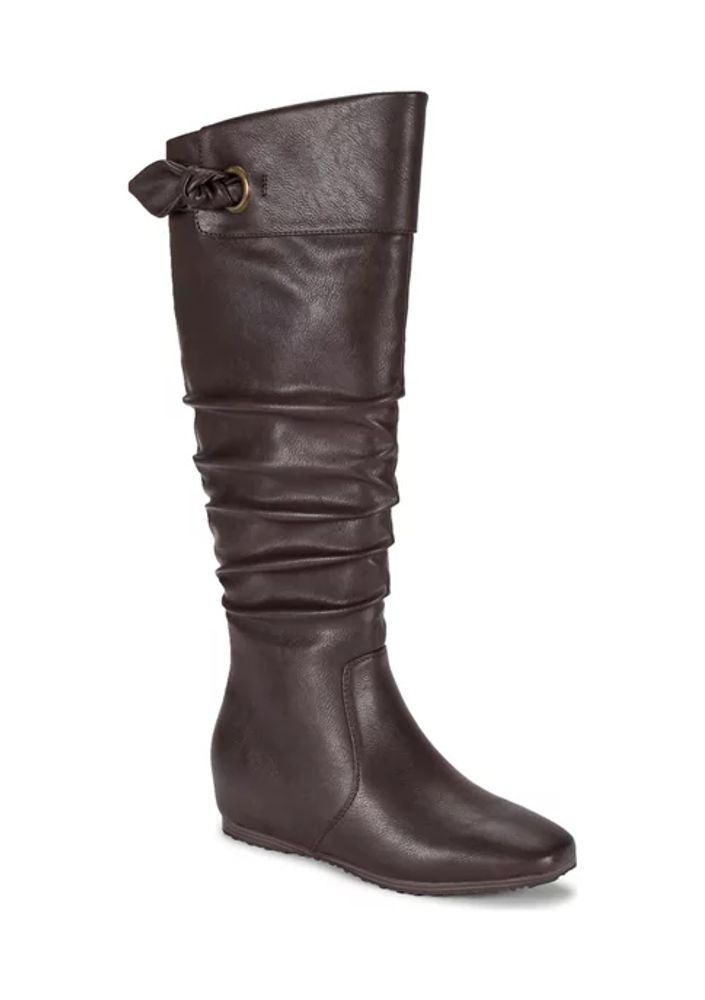 Belk Sable Wide Calf Tall Shaft Wedge Boots | The Summit