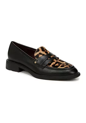 Edith Leopard Print Loafers