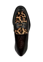 Edith Leopard Print Loafers