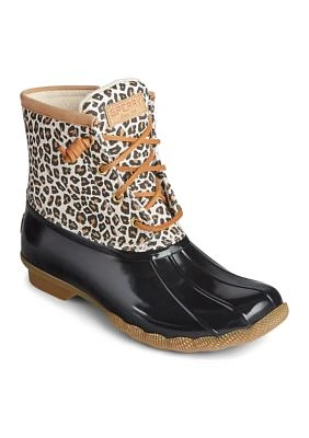 Saltwater Animal Print Textile Multi Duck Boots