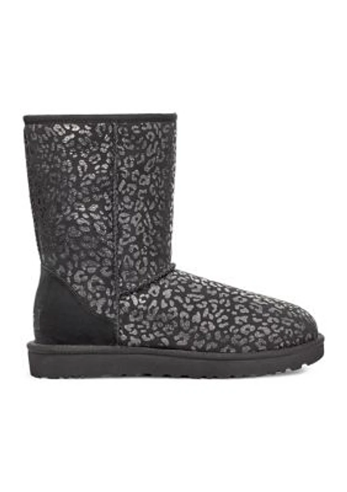 Classic Short Snow Leopard Boots