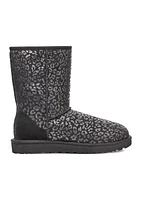 Classic Short Snow Leopard Boots