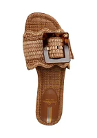 Bambi Raffia Slide Sandals