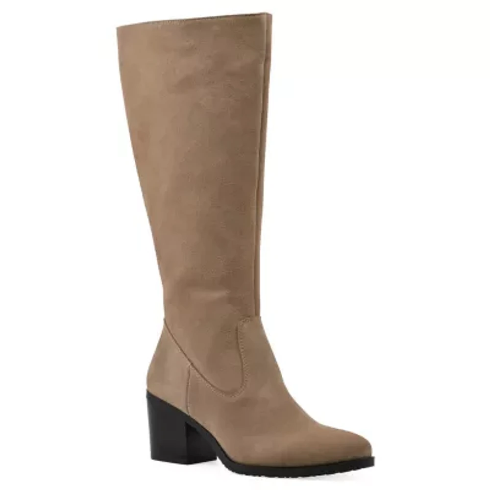 Tater Heeled Wide Calf Tall Shaft Boot