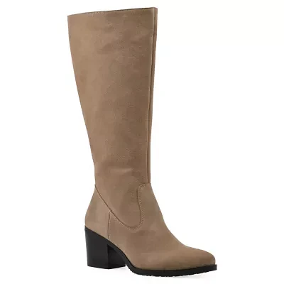 Tater Heeled Wide Calf Tall Shaft Boot