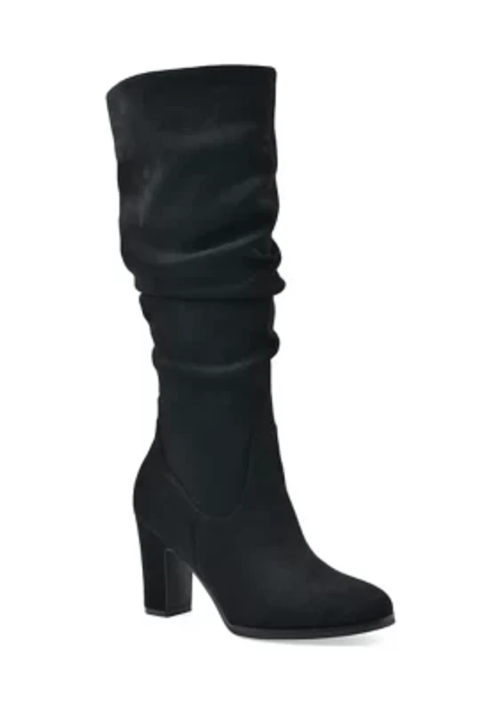 Teachers Tall Shaft Heeled Boots