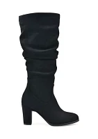 Teachers Tall Shaft Heeled Boots