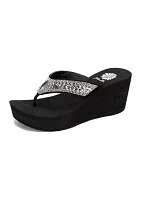 Glorian Wedge Thong Sandals