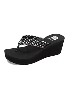 Dasina Thong Wedge Sandals