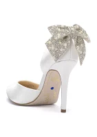 Prizma Bridal Bow Pumps