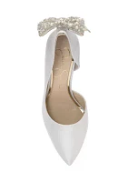 Prizma Bridal Bow Pumps