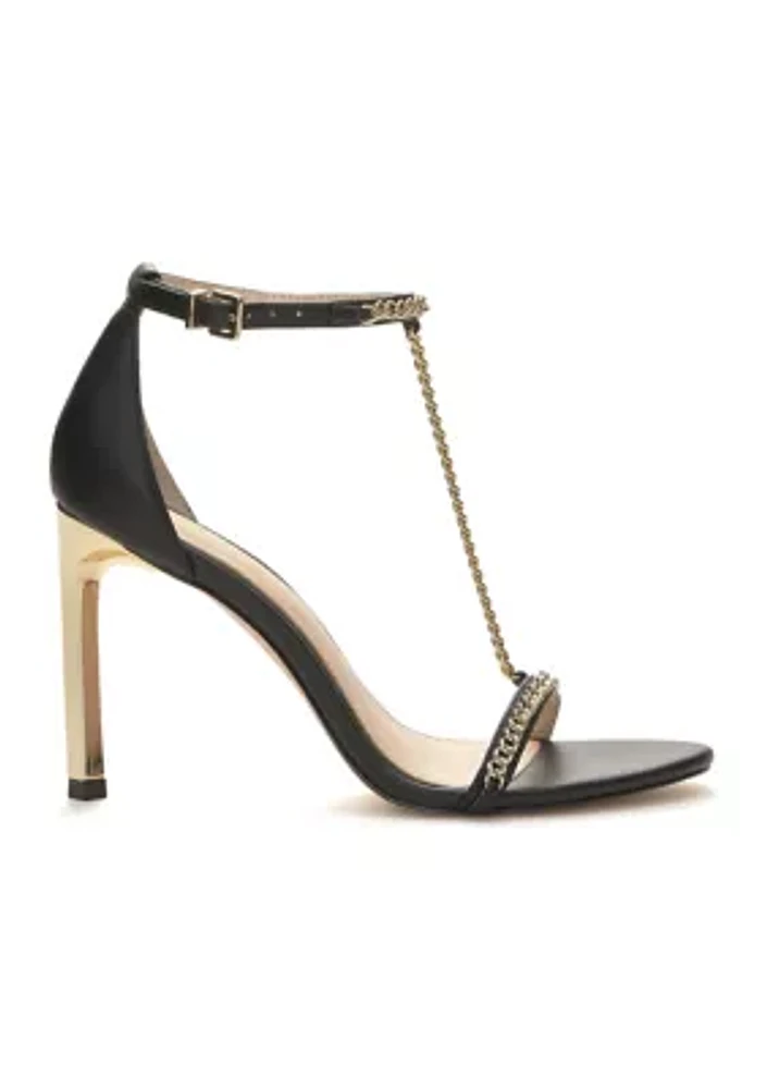 Qiven Chain Heeled Sandals