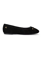 Jayna Diamond Quilted Suede Flats