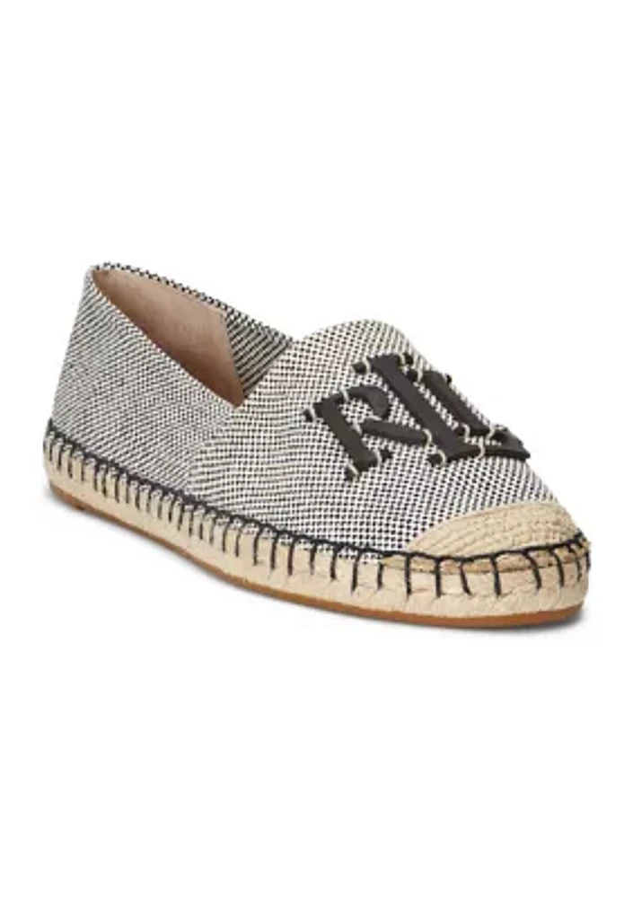 Cameryn III Canvas and Leather Espadrille Flats