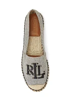 Cameryn III Canvas and Leather Espadrille Flats