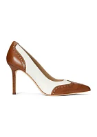 Lynden Nappa & Burnished Leather Pumps