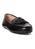 Brynn Burnished Leather Driver Loafers