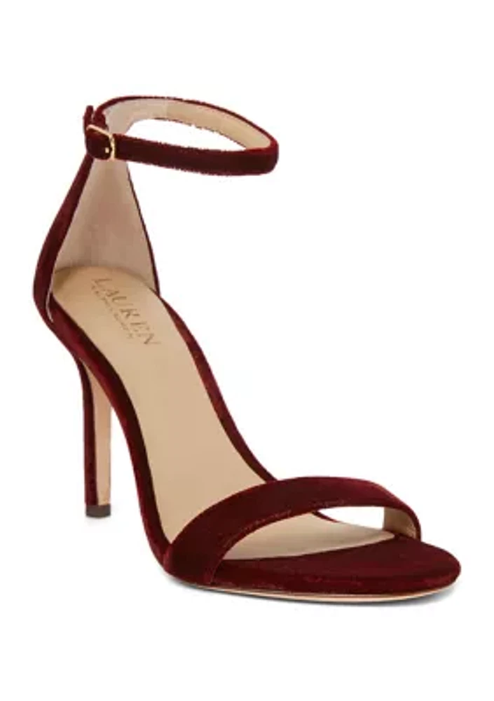 Allie Velvet Sandals