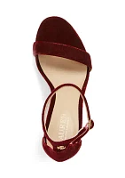 Allie Velvet Sandals