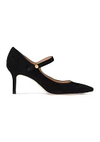 Lanette Suede Mary Jane Pumps