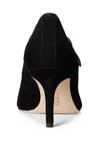 Lanette Suede Mary Jane Pumps