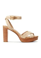 Sasha Raffia Platform Sandals