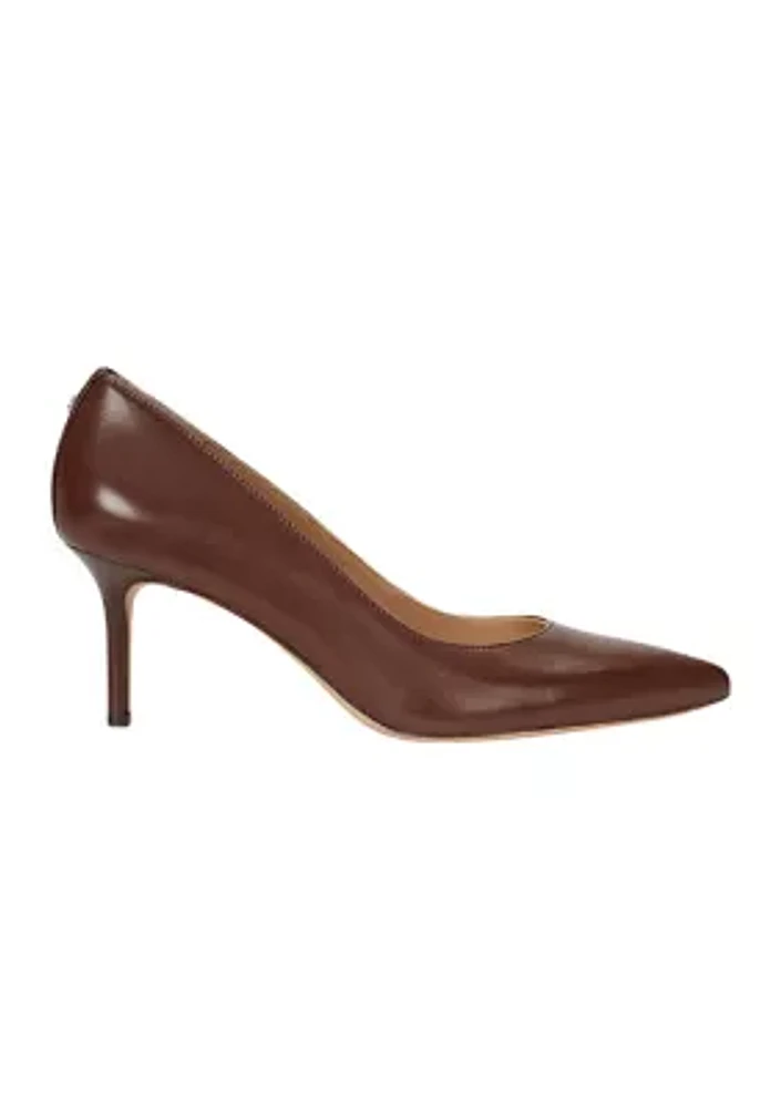 Lanette Burnished Leather Pumps