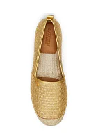 Cameryn III Metallic Straw Espadrille Flats