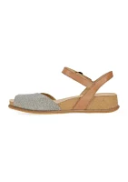 Cass Peep Toe Split Sandals