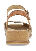 Cass Peep Toe Split Sandals