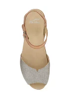 Cass Peep Toe Split Sandals
